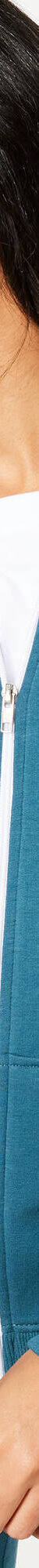 Veste bicolore zippée molleton gratté (bleu canard / blanc) Veste bicolore zippée molleton gratté (bleu canard / blanc)
